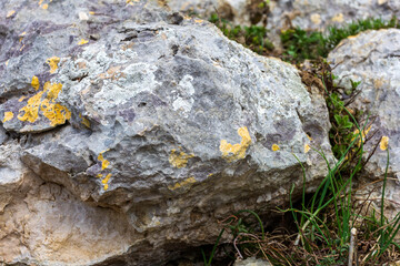 natural stone located on a mountain plateau, sights, places visited by tourists.