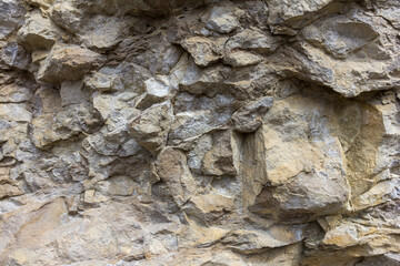 natural stone located on a mountain plateau, sights, places visited by tourists.