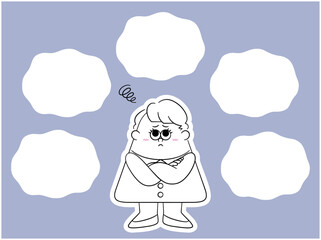 複数の悩みを抱えるビジネスウーマン