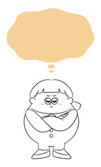 考え込むビジネスウーマン