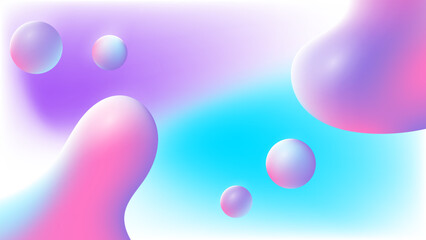 Trendy design template with fluid and liquid shapes. Abstract gradient backgrounds. Applicable for covers, websites, flyers, presentations, banners.