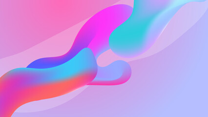 Trendy design template with fluid and liquid shapes. Abstract gradient backgrounds. Applicable for covers, websites, flyers, presentations, banners.