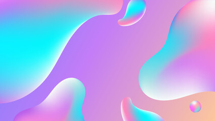 Trendy design template with fluid and liquid shapes. Abstract gradient backgrounds. Applicable for covers, websites, flyers, presentations, banners.