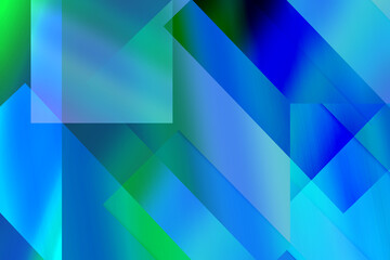 Digital abstract pattern and texture background. Overlapping squares Multi-colored (blue, green and white) for the background of cards, mobile phones, computer. With copy space.