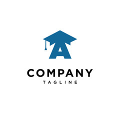 A Letter EducationVector logo icon vector Template