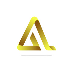 Letter A Logo Icon Luxury Abstract elegant 