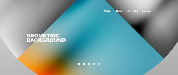 Overlapping circles abstract background template