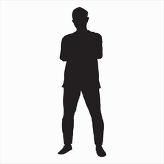 silhouette of a man