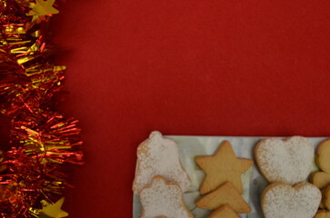 beautiful handmade cookies for Christmas celebration