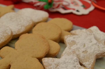 beautiful handmade cookies for Christmas celebration