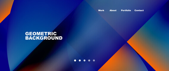 Geometric abstract background, line with fluid colors. Vector Illustration For Wallpaper, Banner, Background, Card, Book Illustration, landing page