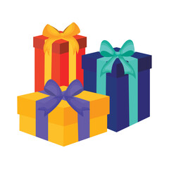 colorful gift boxes