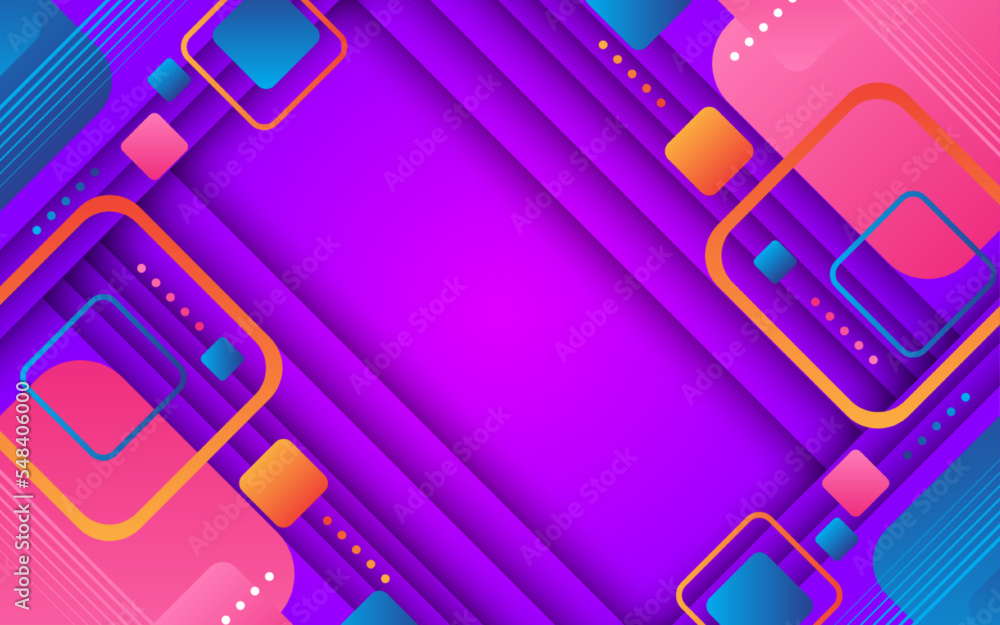Aufkleber abstract colorful square with gradient background