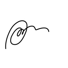 Signature fake handdrawn