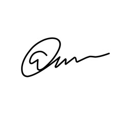 Signature fake handdrawn