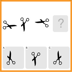 Find the Missing Piece. Shape completion questions, Find next shape