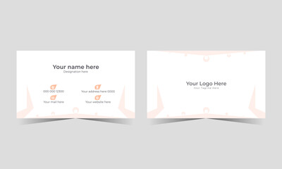 Modern business card or visiting card design template.