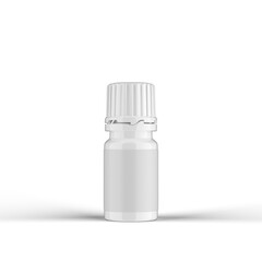 Medicine Plastic Bottle 3D Rendering