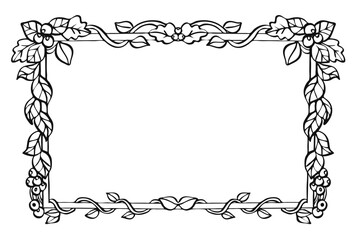 Decorative ornament frame border graphic illustration