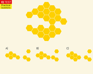 Find the Missing Piece. Shape completion questions, Find next shape