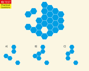 Find the Missing Piece. Shape completion questions, Find next shape