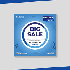 Social  media post template design