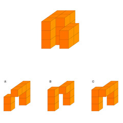 Find the Missing Piece. Shape completion questions, Find next shape