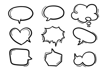 Comic bubbles for design purposes