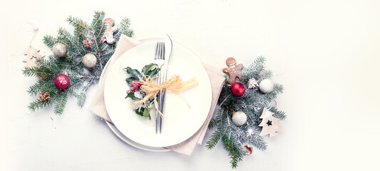 Christmas table setting