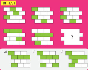 Find the Missing Piece. Shape completion questions, Find next shape