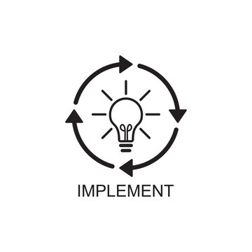implement icon , business icon vector
