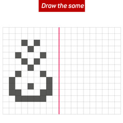 Visual intelligence questions IQ TEST. Draw the same