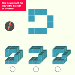 Find the Missing Piece. Shape completion questions, Find next shape