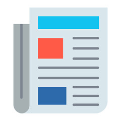 Newspaper Flat Icon