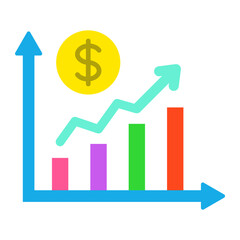 Profit Chart Flat Icon