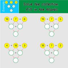 Solve the collection fill in the blanks