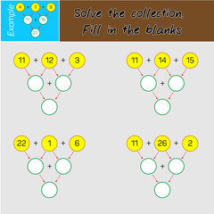 Solve the collection fill in the blanks