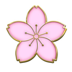 sakura cherry blossom enamel pin ornament