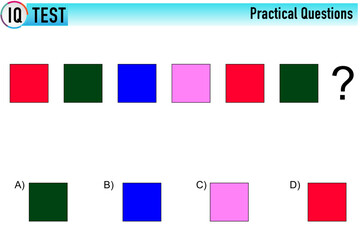 Shape completion questions, Find the next shape