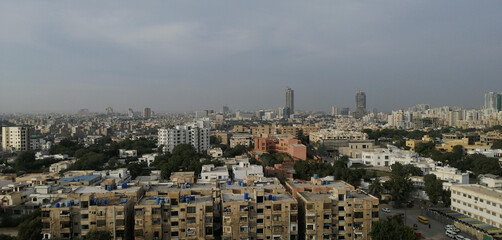 An aerial view of Karachi's most populated area.An aerial view of Karachi's most populated area.