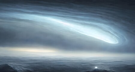 Obraz premium 異星、惑星、ＳＦ、ファンタジーなカラフルな空_14