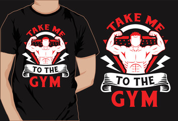 Gym workout fitness hard working vector t shirt