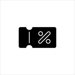 Ticket icon vector. Line raffle ticket symbol. Trendy flat outline ui sign design. Thin linear graphic pictogram for web site on white background
