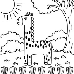 giraffe coloring