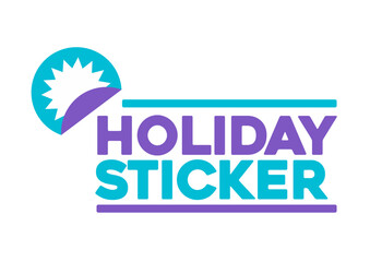 holiday sticker social icon
