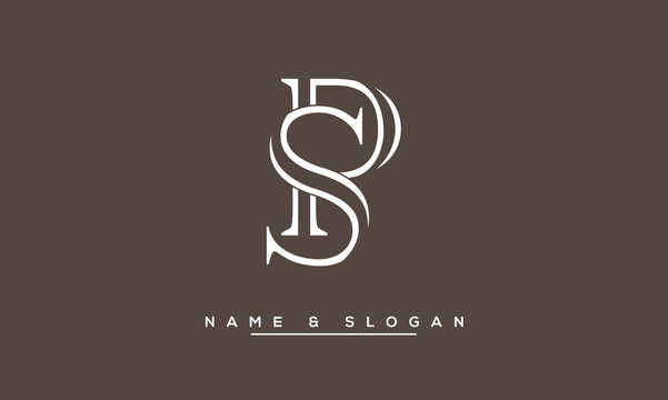 PS,  SP,  P,  S   Abstract  Letters  Logo  Monogram