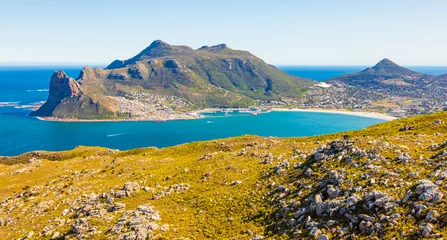 Foto auf Leinwand Hout Bay Coastal mountain landscape with fynbos flora in Cape Town © Sunshine Seeds