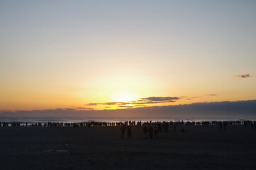 Obraz premium landscape of sea with beautiful sun