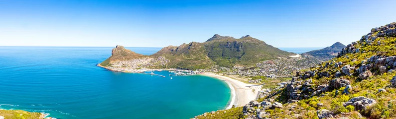 Foto auf Leinwand Hout Bay Coastal mountain landscape with fynbos flora in Cape Town © Sunshine Seeds