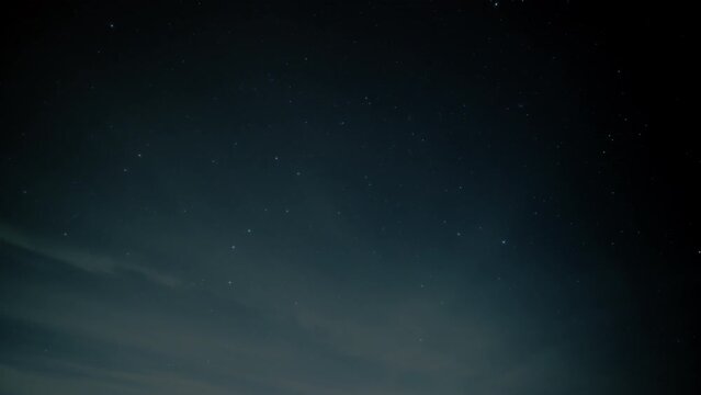 morning timelapse with the moon and sun